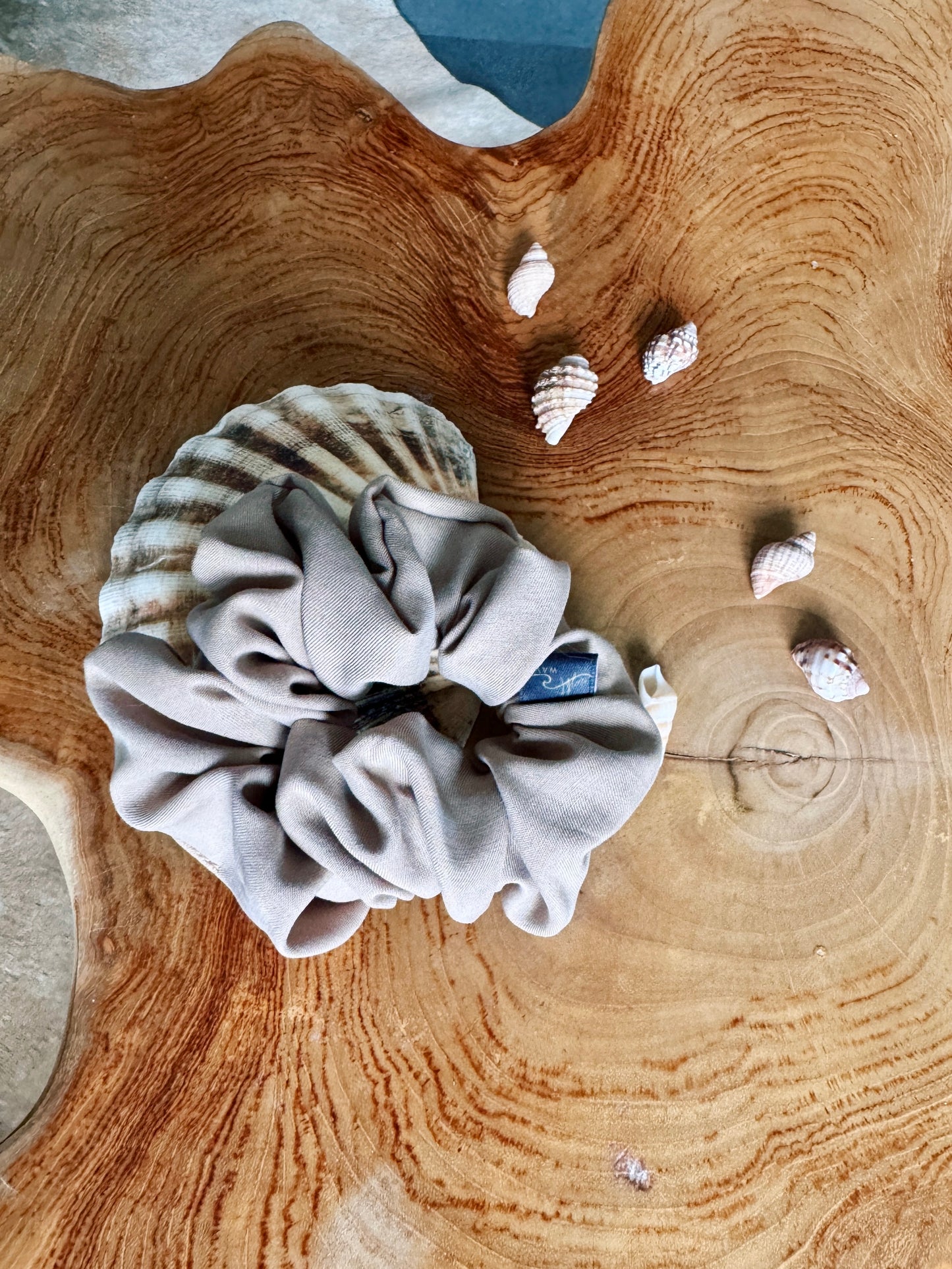 Satin Scrunchie - Riviera Tan