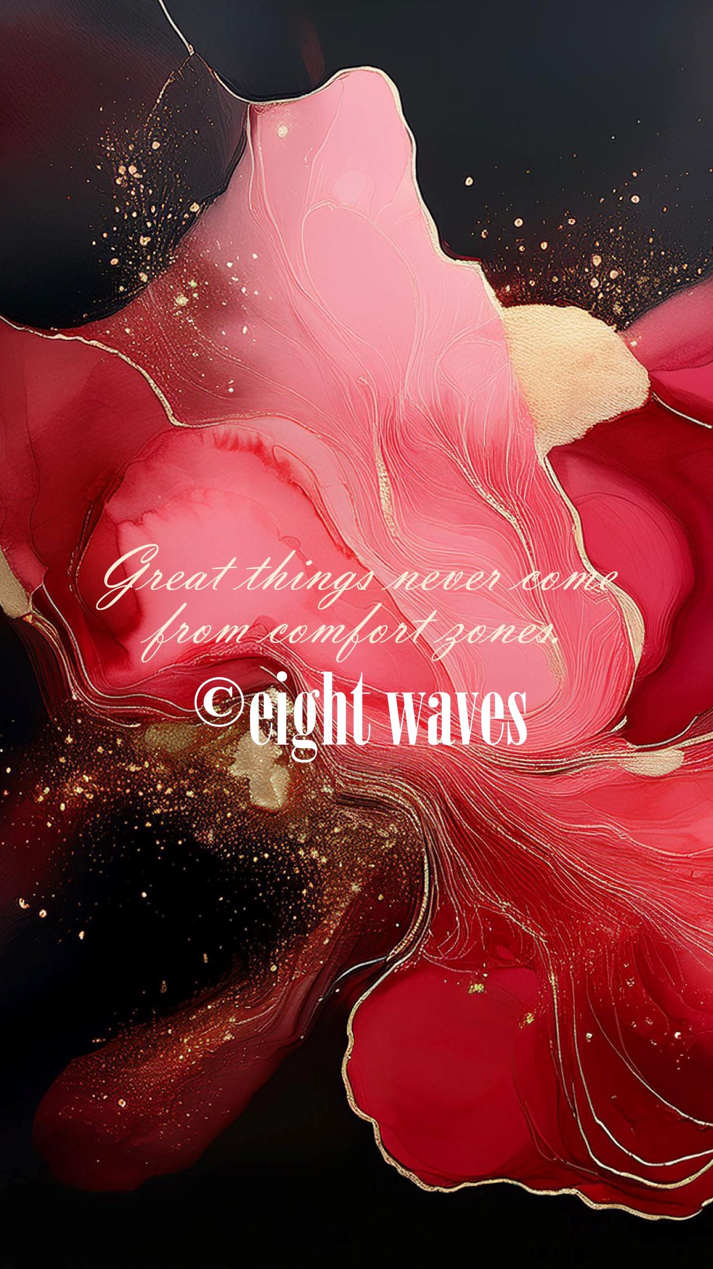 Wallpaper Affirmation | Great things never come from comfort zones