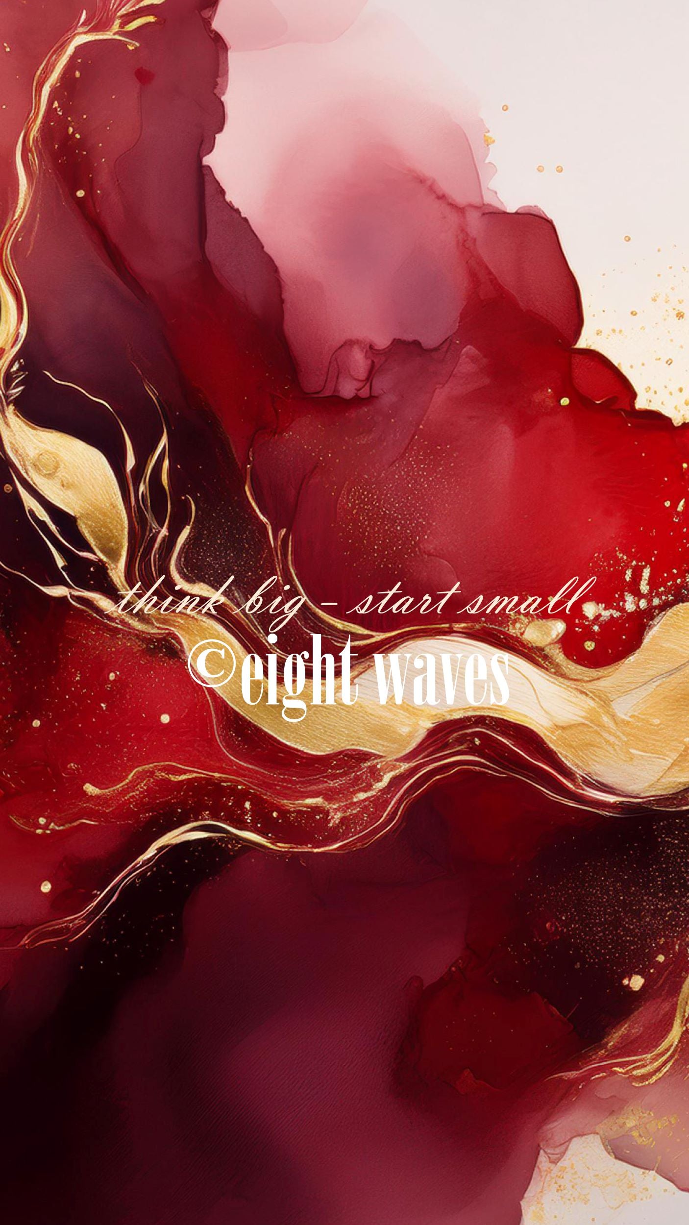 Wallpaper Affirmation | think big - start small