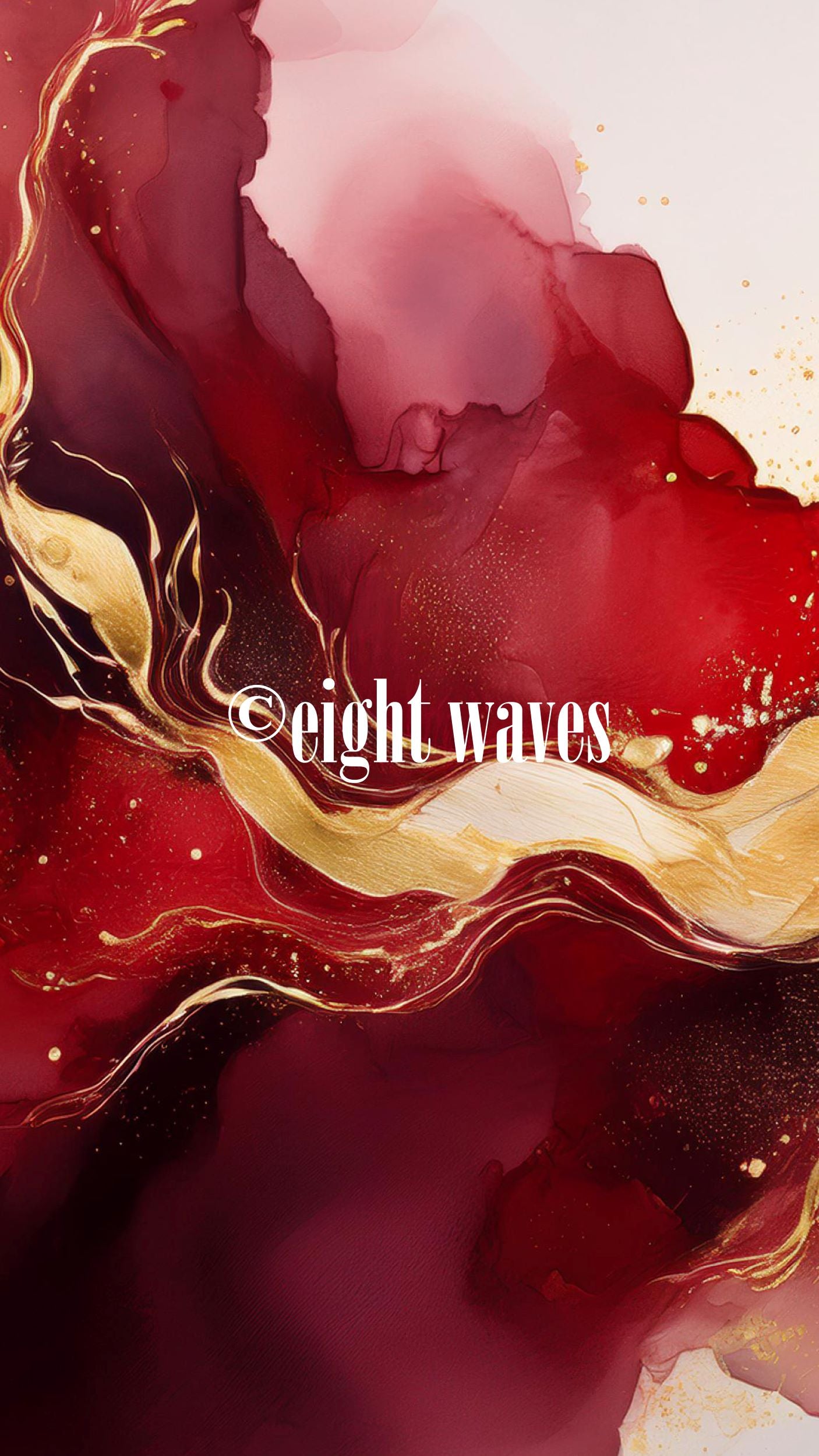 Wallpaper Splash of Color | Rot & Weiß II