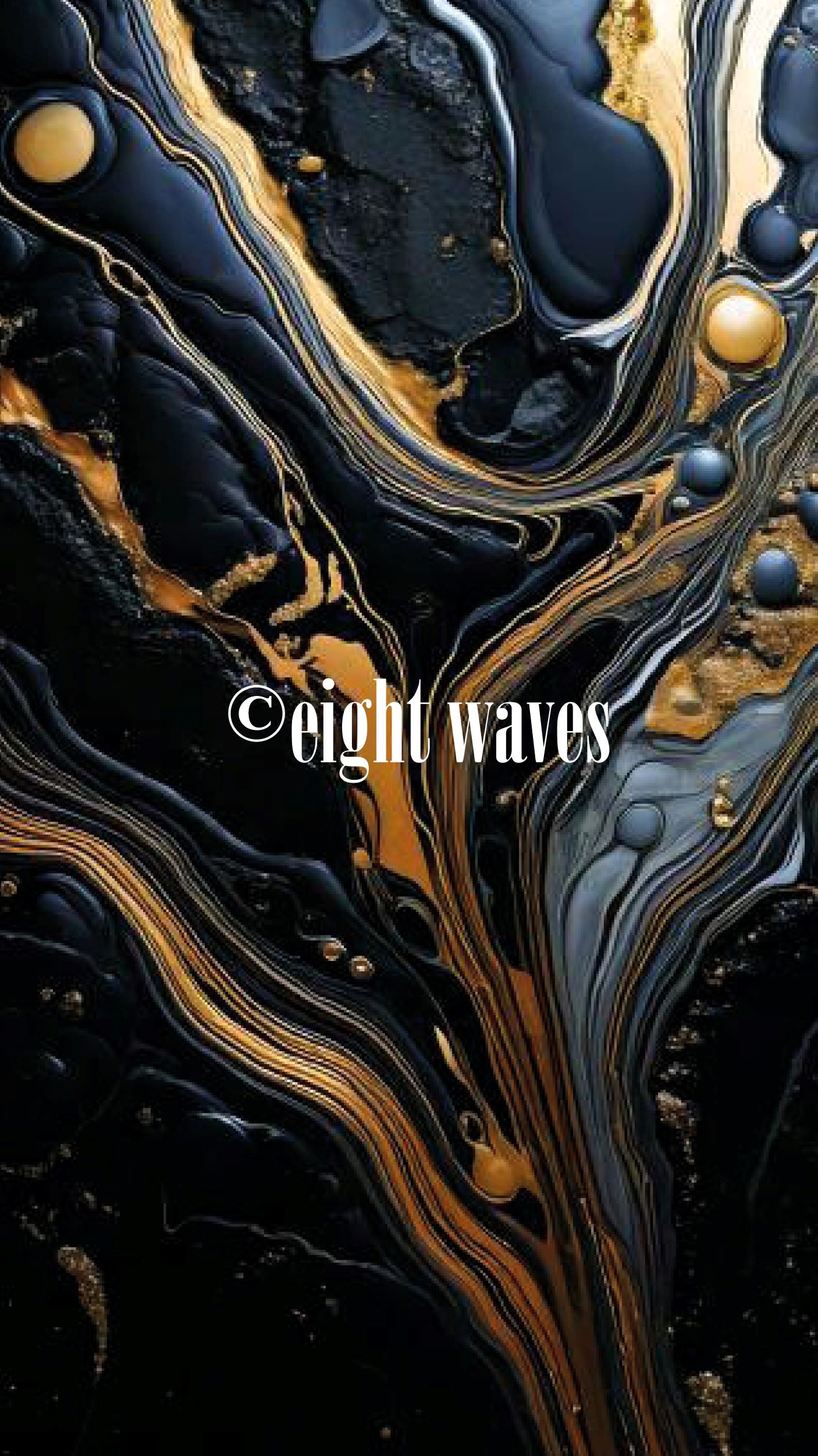 Wallpaper Resin | Schwarz