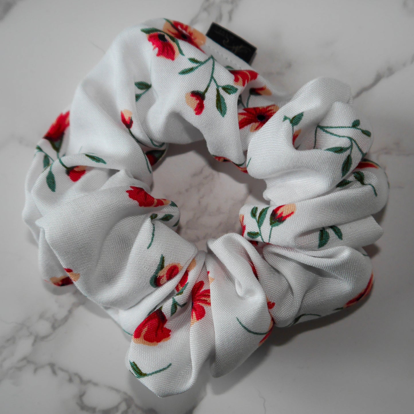 Poppy Flower Srunchie