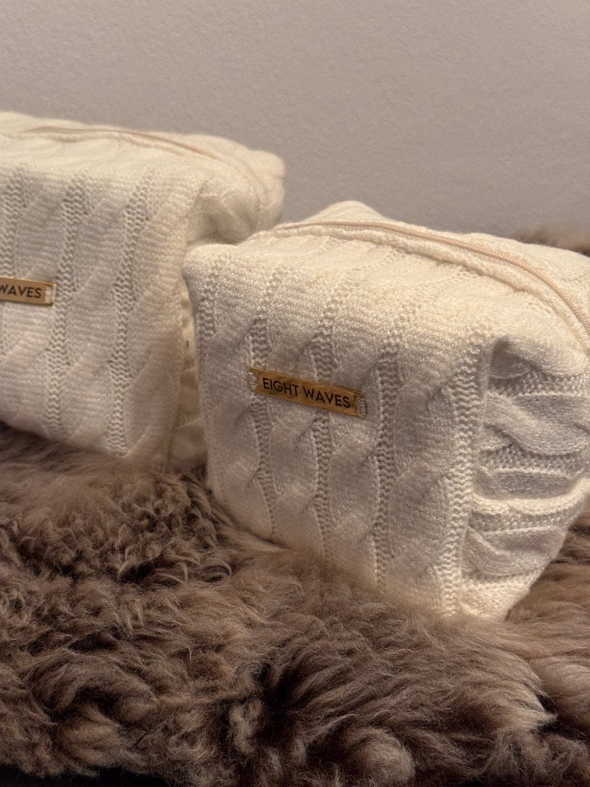 The Oxford Pouch | Cream Knit