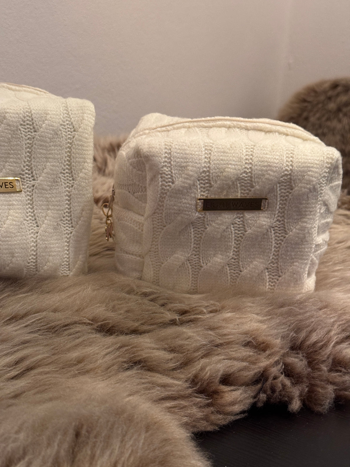 The Oxford Pouch | Cream Knit