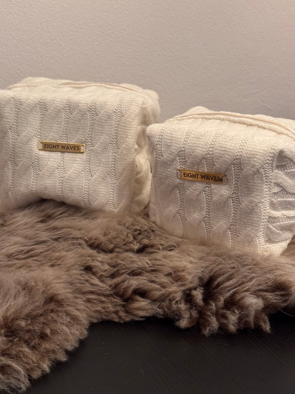The Oxford Pouch | Cream Knit