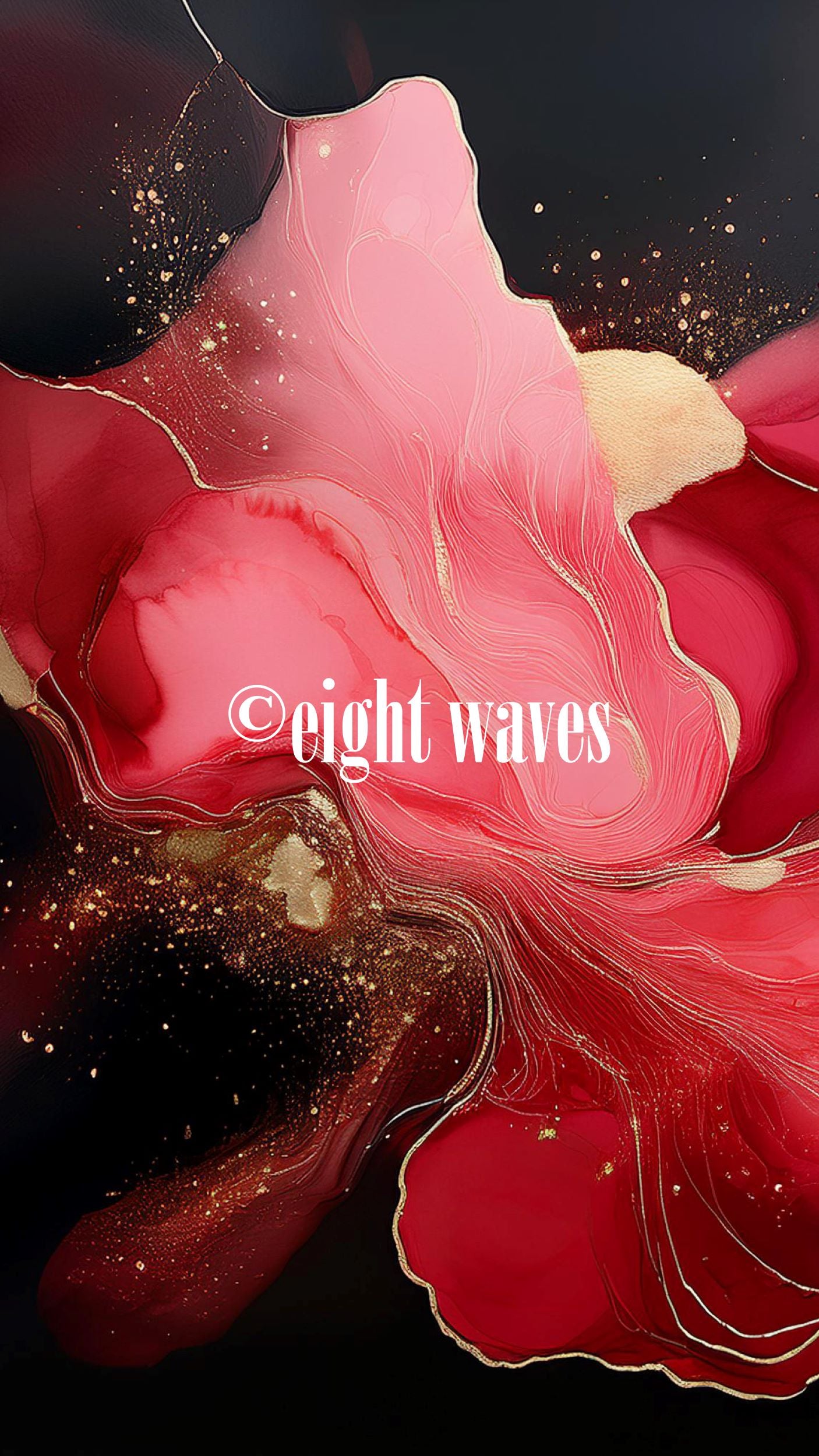 Wallpaper Splash of Color | Rot & Schwarz IV