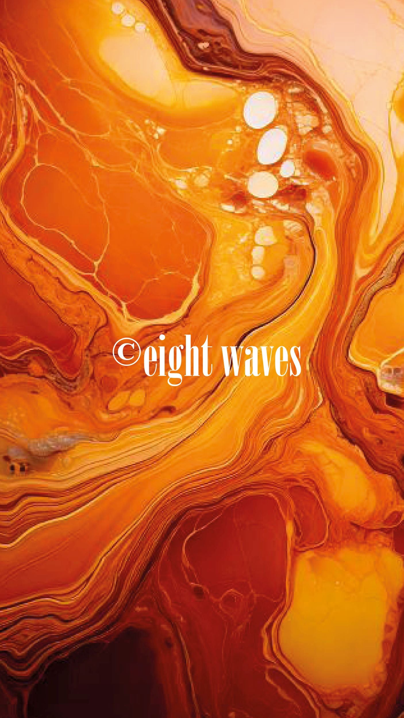 Wallpaper Resin | Orange